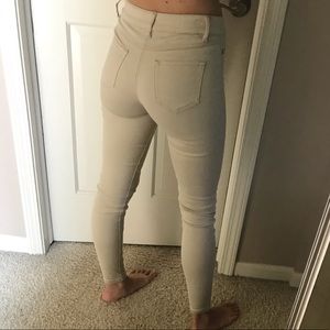 Tight Beige Jeans